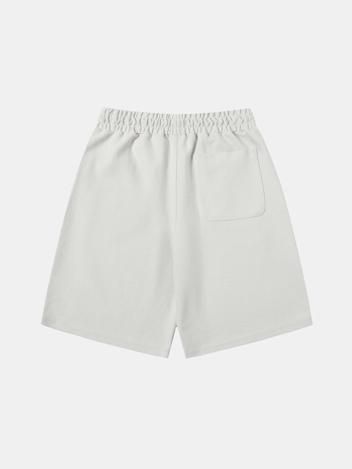 420 GSM MID-LENGTH LOOSE FIT 'OFF WHITE' SHORTS