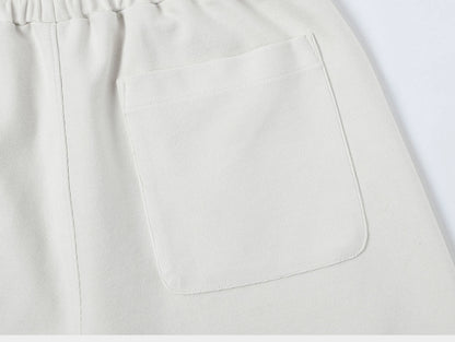 420 GSM MID-LENGTH LOOSE FIT 'OFF WHITE' SHORTS