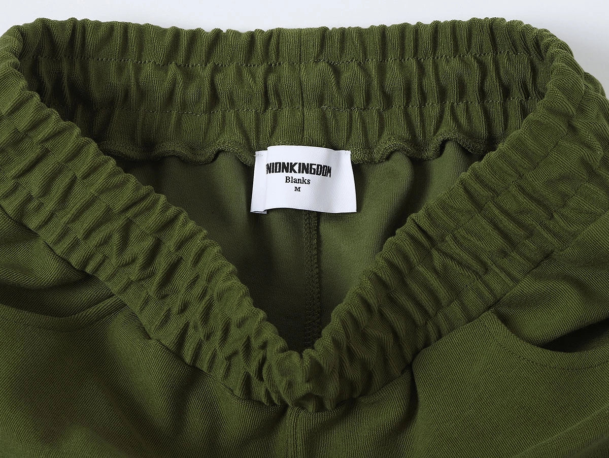 420 GSM MID-LENGTH LOOSE FIT 'MOSS GREEN' SHORTS