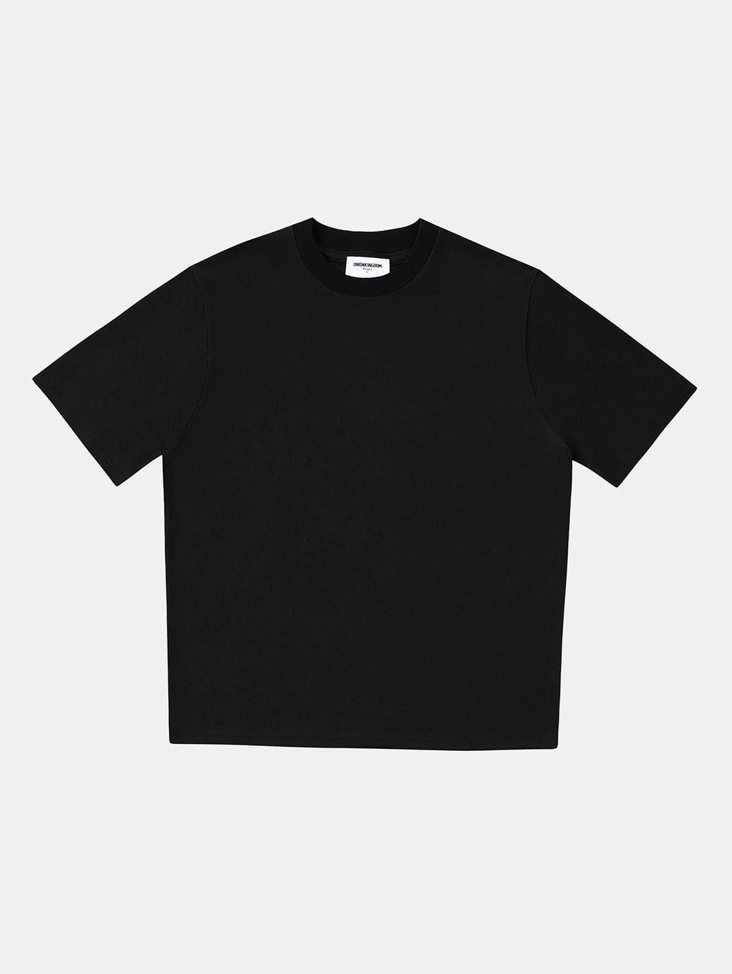 350 GSM NORMAL FIT 'BLACK' T-SHIRT