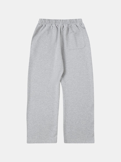 430 GSM LOOSE FIT ' FLOWER GRAY' PANTS