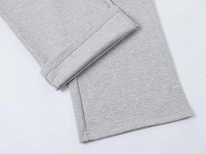 430 GSM LOOSE FIT ' FLOWER GRAY' PANTS