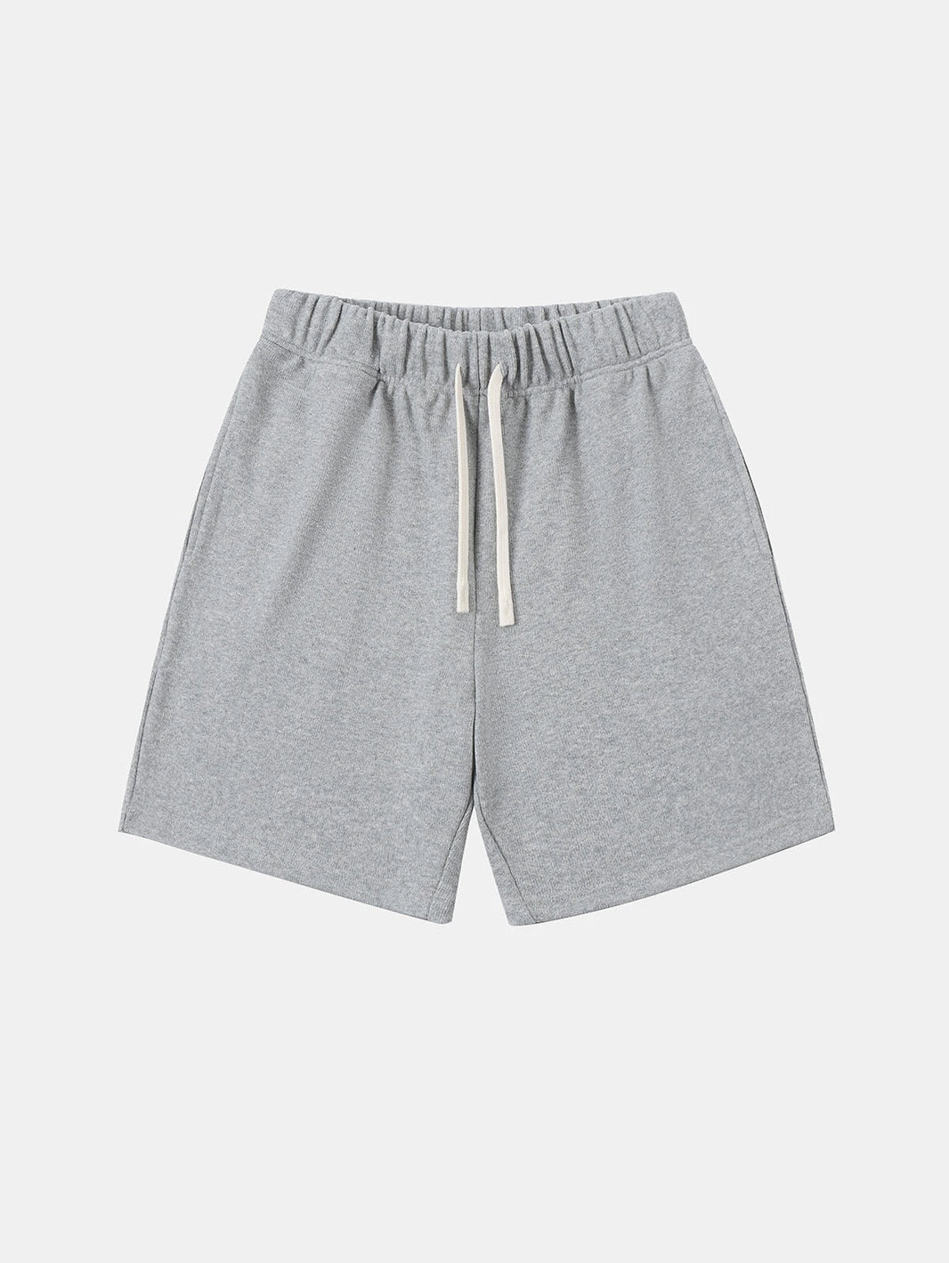 400 GSM COARSE NEEDLE 'FLOWER GRAY' SHORTS