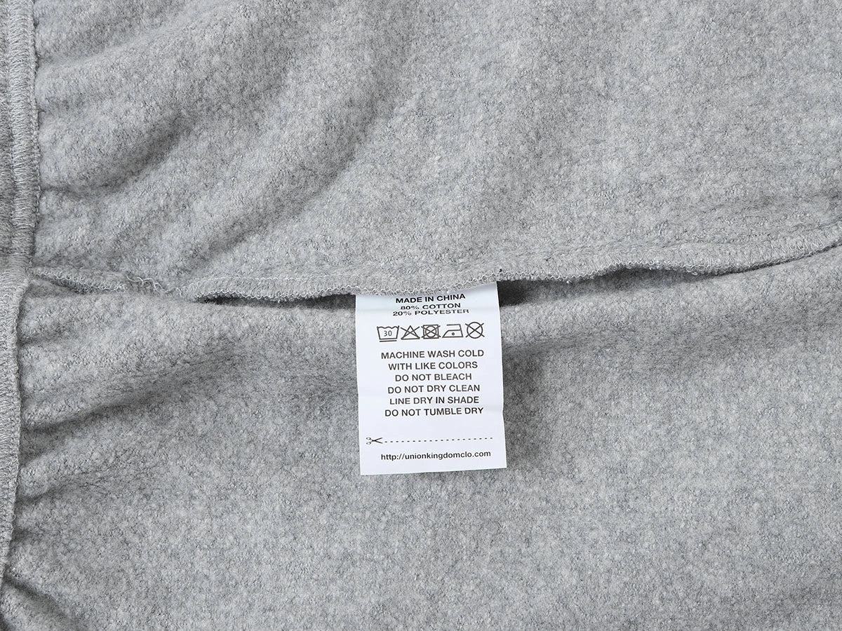 400 GSM COARSE NEEDLE 'FLOWER GRAY' SHORTS