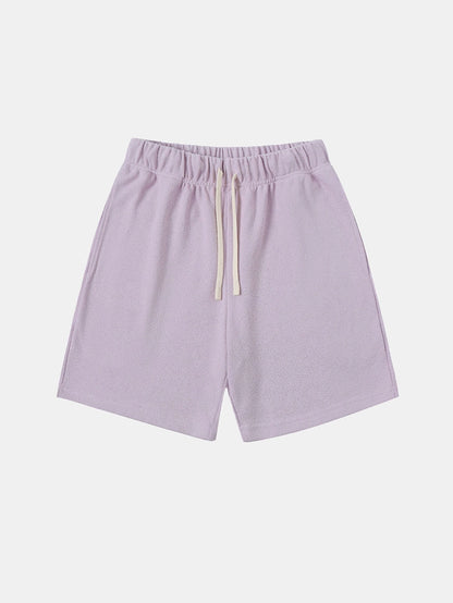 400 GSM COARSE NEEDLE 'LIGHT PURPLE' SHORTS