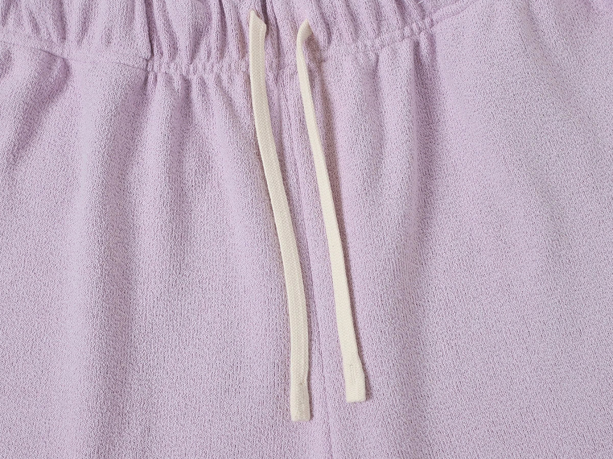 400 GSM COARSE NEEDLE 'LIGHT PURPLE' SHORTS
