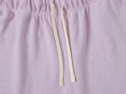 400 GSM COARSE NEEDLE 'LIGHT PURPLE' SHORTS