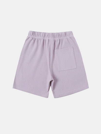 400 GSM COARSE NEEDLE 'LIGHT PURPLE' SHORTS