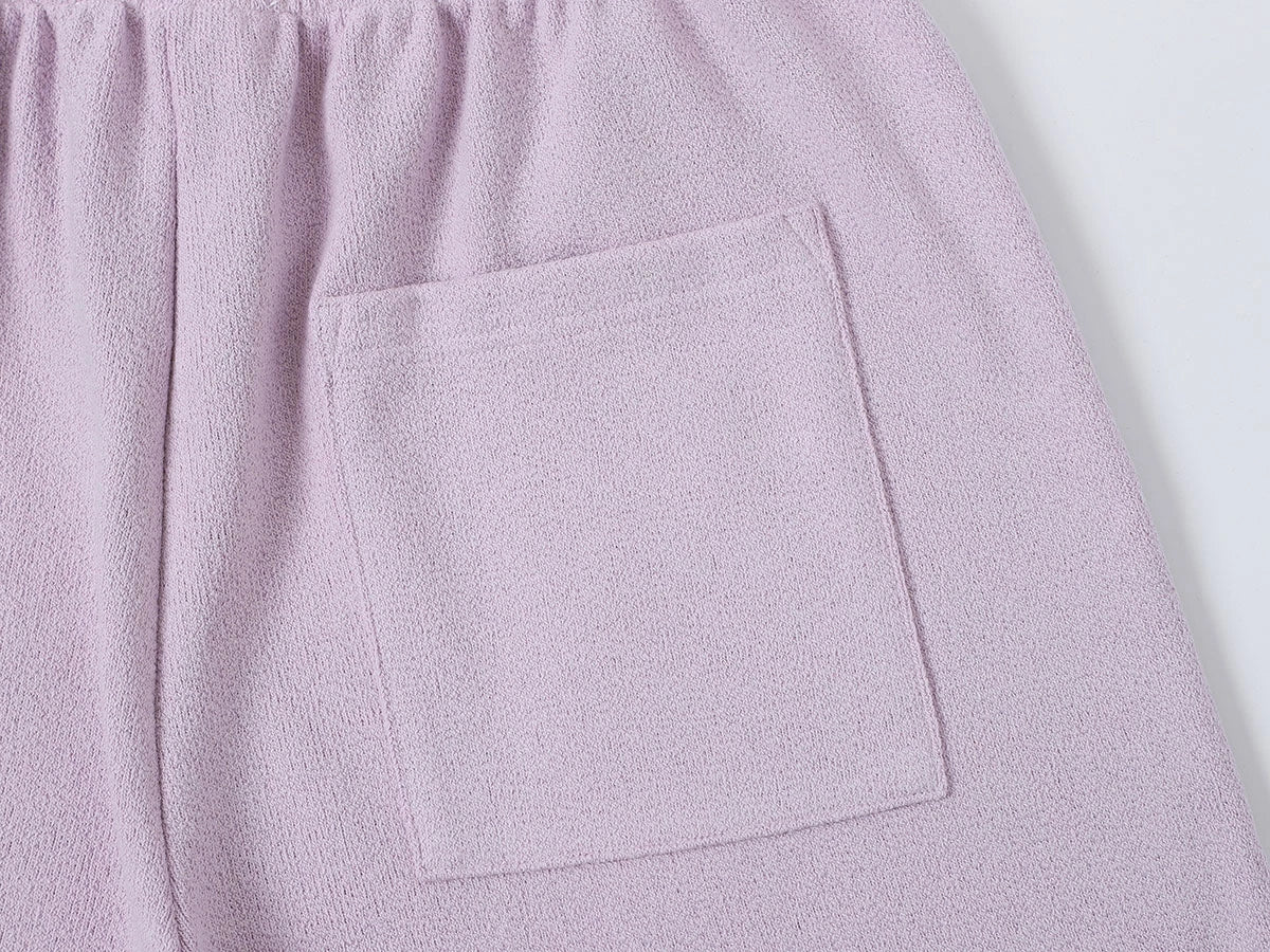 400 GSM COARSE NEEDLE 'LIGHT PURPLE' SHORTS