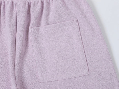400 GSM COARSE NEEDLE 'LIGHT PURPLE' SHORTS