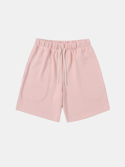 400 GSM COARSE NEEDLE 'LIGHT PINK' SHORTS