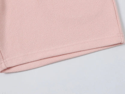 400 GSM COARSE NEEDLE 'LIGHT PINK' SHORTS