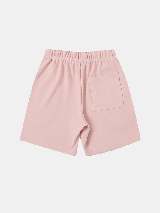 400 GSM COARSE NEEDLE 'LIGHT PINK' SHORTS