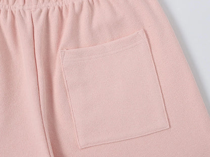 400 GSM COARSE NEEDLE 'LIGHT PINK' SHORTS