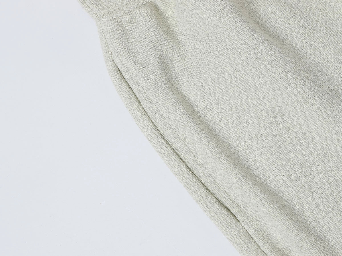 400 GSM COARSE NEEDLE 'OFF-WHITE' SHORTS
