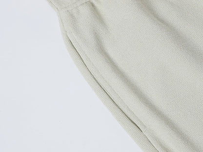 400 GSM COARSE NEEDLE 'OFF-WHITE' SHORTS