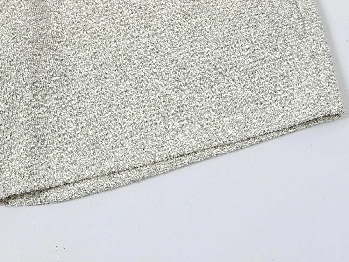400 GSM COARSE NEEDLE 'OFF-WHITE' SHORTS