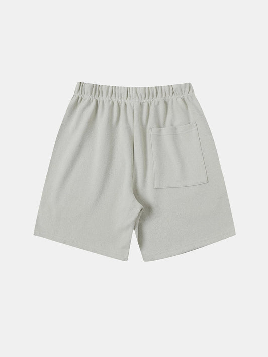 400 GSM COARSE NEEDLE 'OFF-WHITE' SHORTS