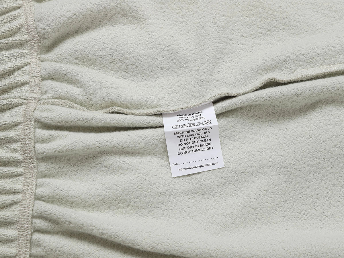 400 GSM COARSE NEEDLE 'OFF-WHITE' SHORTS