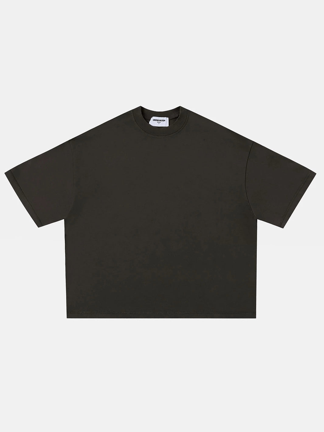 400 GSM BOXY CROPPED FIT 'GRAPHITE GRAY' T-SHIRT