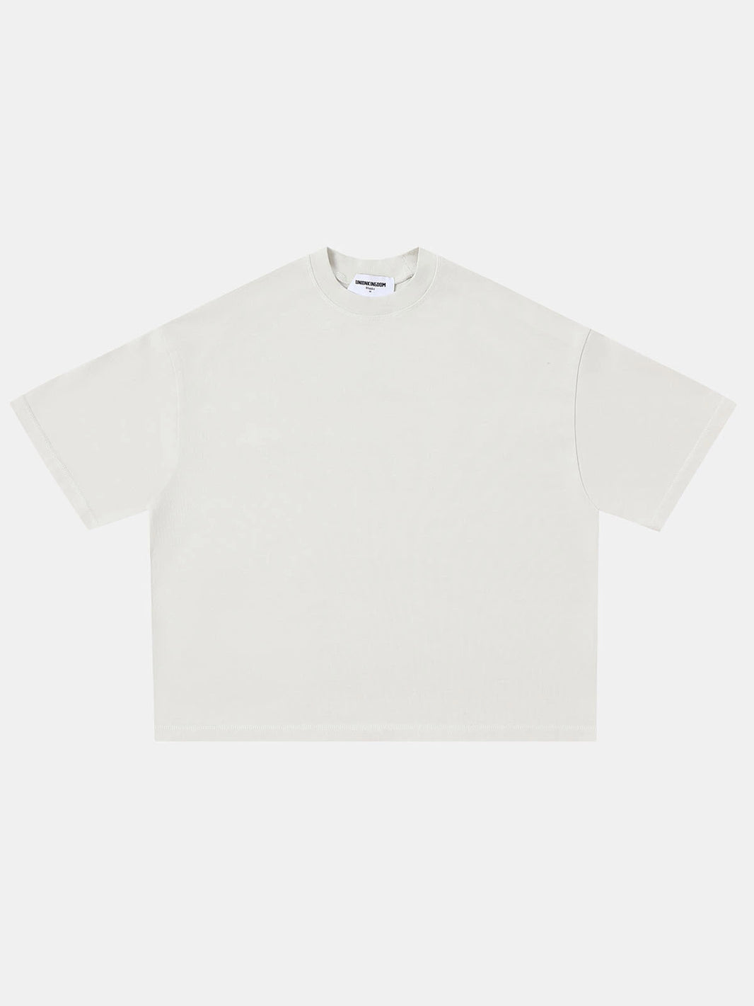400 GSM BOXY CROPPED FIT 'OFF WHITE' T-SHIRT