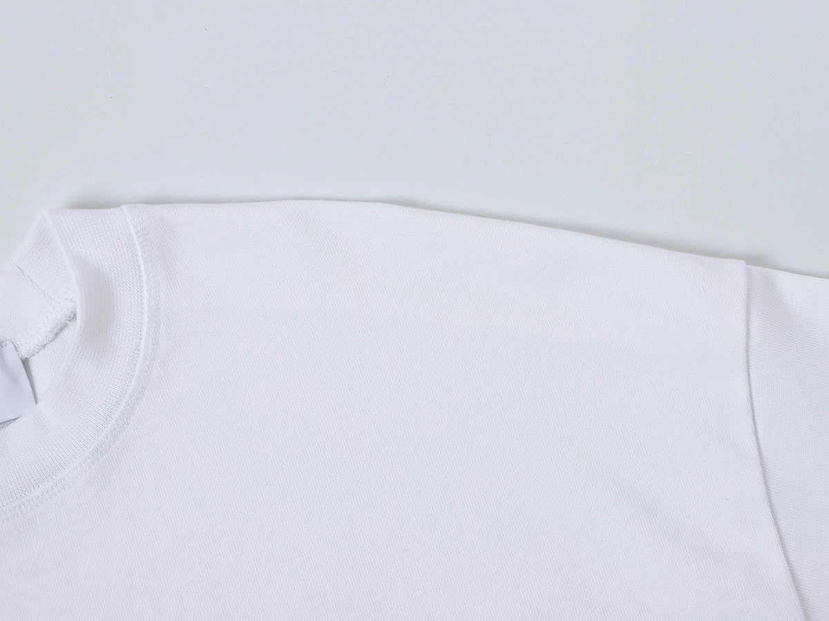 400 GSM BOXY CROPPED FIT 'WHTIE' T-SHIRT