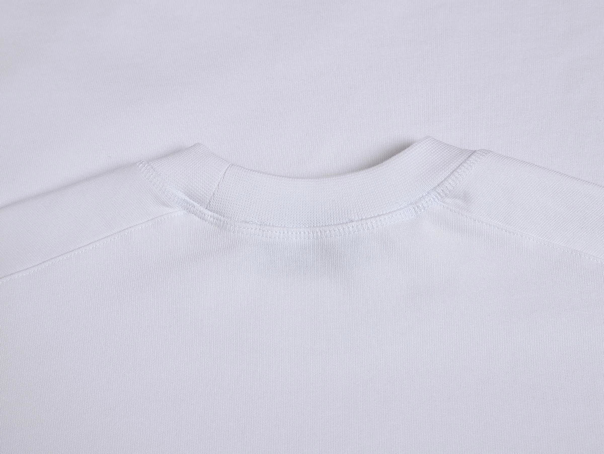 400 GSM BOXY CROPPED FIT 'WHTIE' T-SHIRT