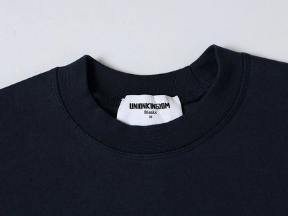 400 GSM BOXY CROPPED FIT 'NAVY BLUE ' T-SHIRT