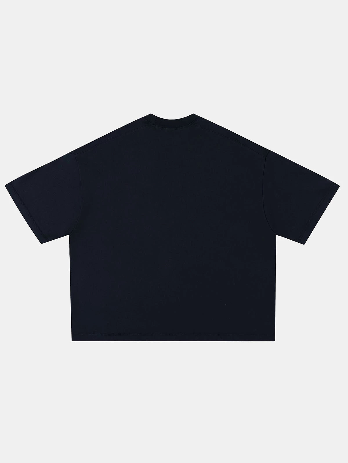 400 GSM BOXY CROPPED FIT 'NAVY BLUE ' T-SHIRT