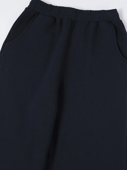 520 GSM COZY BAGGY 'NAVY BLUE'  STRAIGHT PANTS