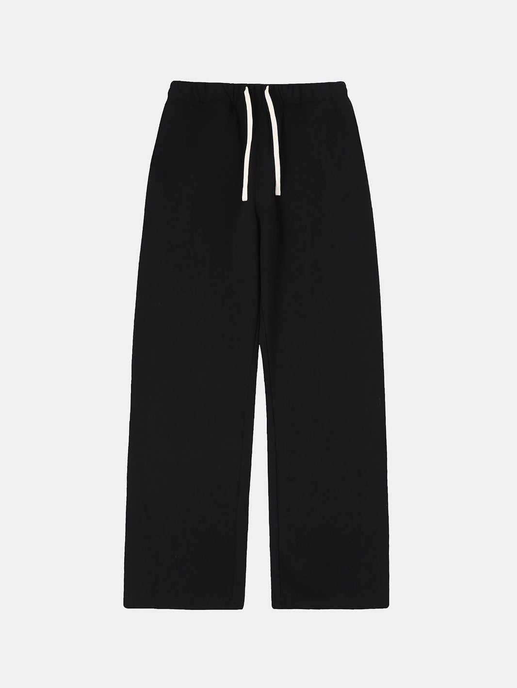 420 GSM STRAIGHT 'BLACK' SWEATPANTS