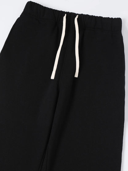 420 GSM STRAIGHT 'BLACK' SWEATPANTS