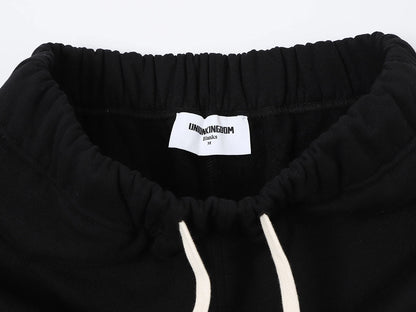 420 GSM STRAIGHT 'BLACK' SWEATPANTS