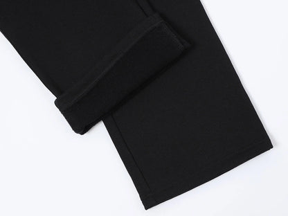 420 GSM STRAIGHT 'BLACK' SWEATPANTS