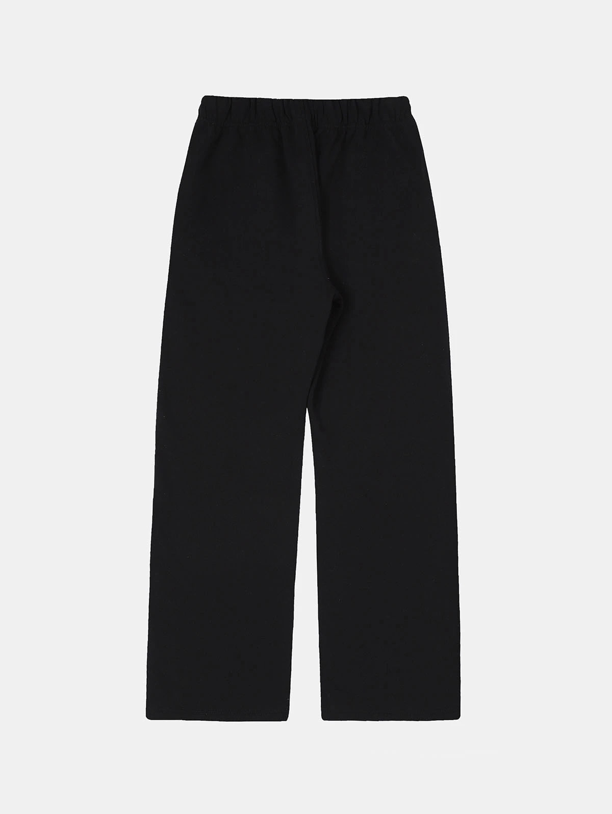 420 GSM STRAIGHT 'BLACK' SWEATPANTS