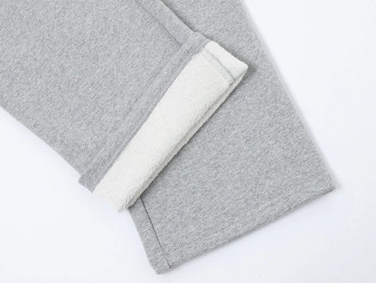 420 GSM STRAIGHT 'FLOWER GRAY' SWEATPANTS