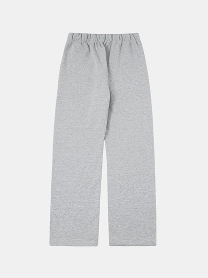 420 GSM STRAIGHT 'FLOWER GRAY' SWEATPANTS
