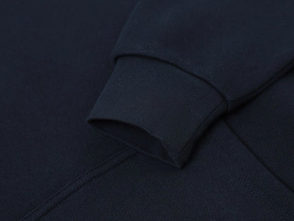 520 GSM BOXY CROPPED FIT ’NAVY BLUE' HOODIE
