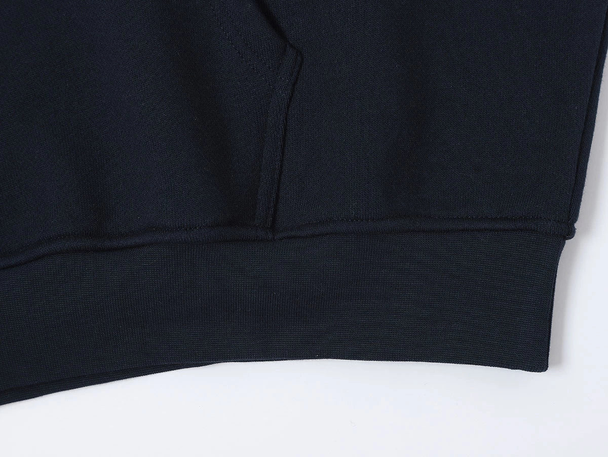 520 GSM BOXY CROPPED FIT ’NAVY BLUE' HOODIE