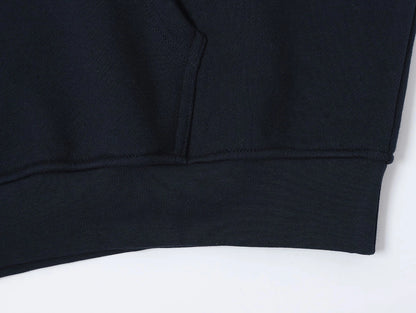 520 GSM BOXY CROPPED FIT ’NAVY BLUE' HOODIE