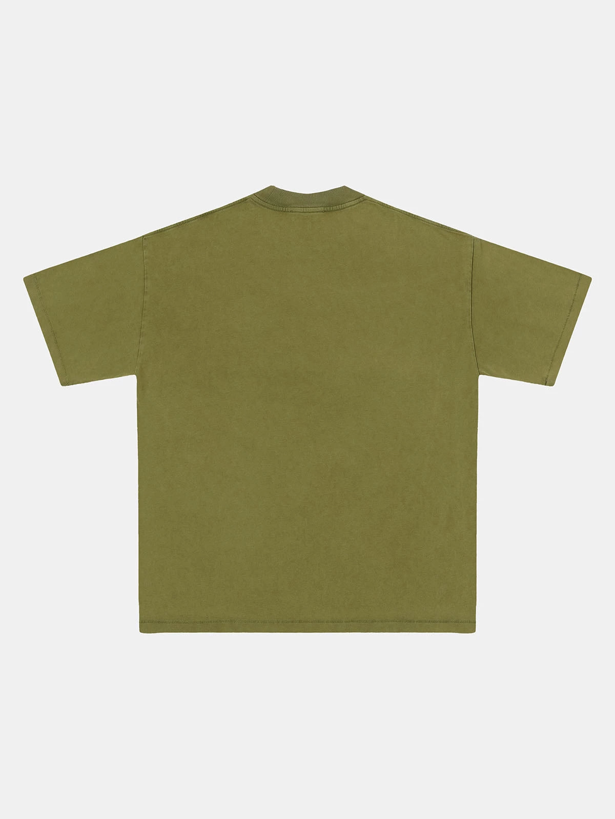 250 GSM LOOSE FIT 'WASHED MOSS GREEN' T-SHIRT