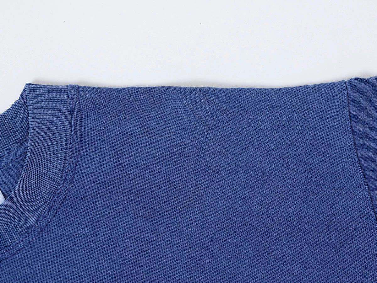 250 GSM LOOSE FIT ' WASHED BLUE' T-SHIRT