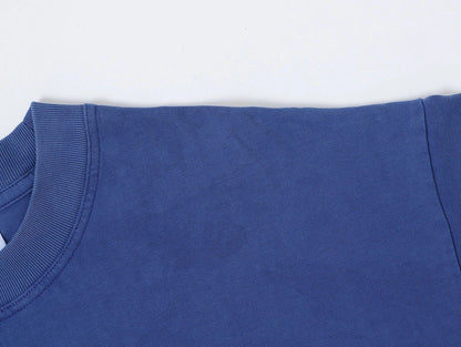 250 GSM LOOSE FIT ' WASHED BLUE' T-SHIRT
