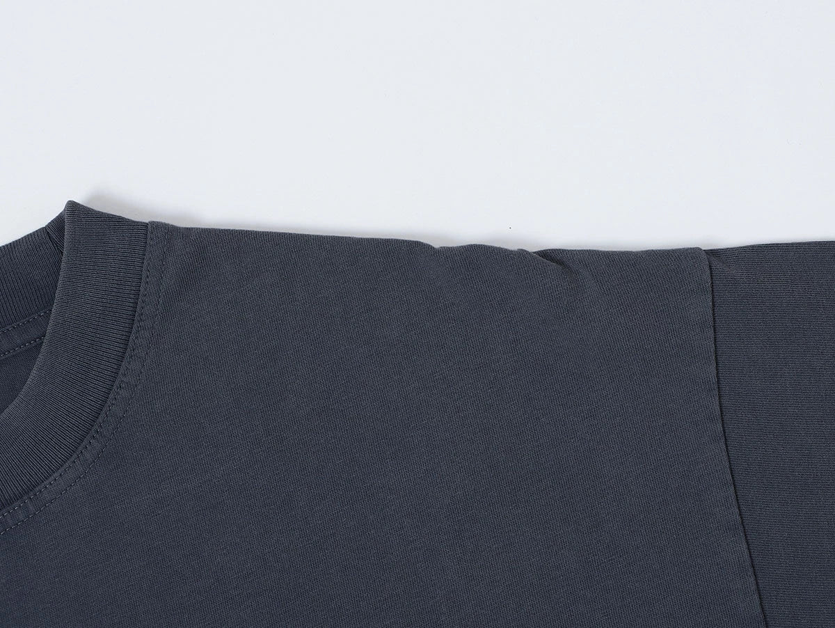 250 GSM LOOSE FIT ' WASHED DARY GRAY' T-SHIRT