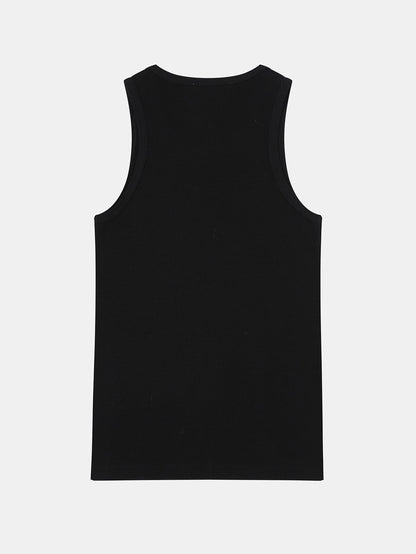 360 GSM WAFFLE WEAVE 'BLACK' TANK
