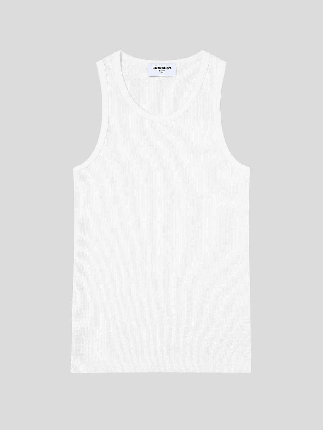 360 GSM WAFFLE WEAVE 'WHITE' TANK