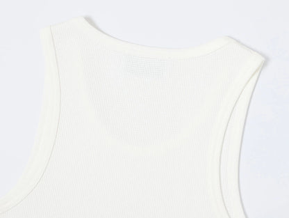 360 GSM WAFFLE WEAVE 'WHITE' TANK