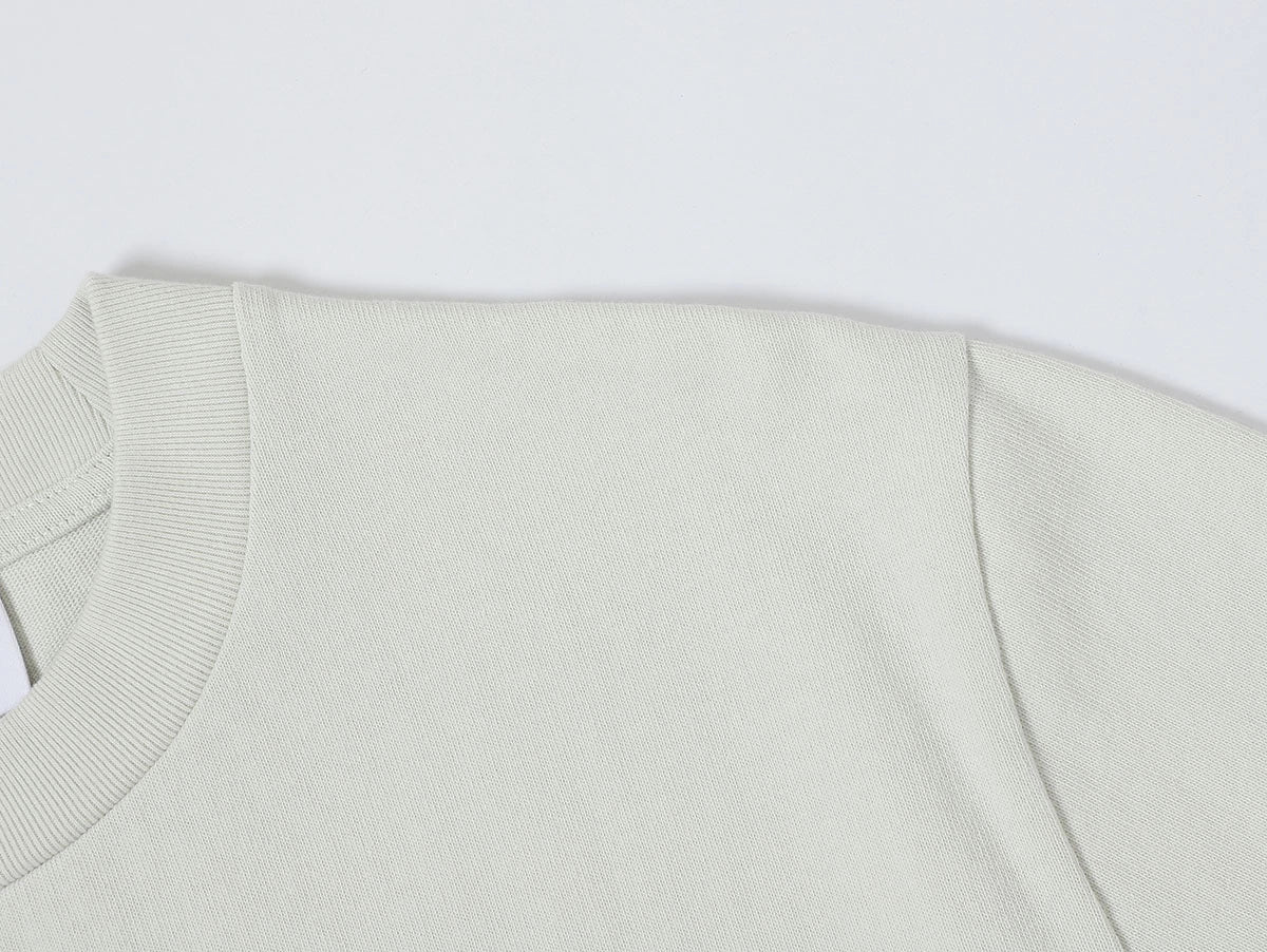 320 GSM BOXY CROPPED 'WASHED OFF WHITE' T-SHIRT