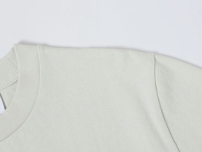 320 GSM BOXY CROPPED 'WASHED OFF WHITE' T-SHIRT