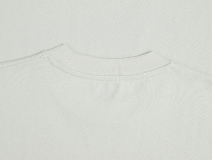 320 GSM BOXY CROPPED 'WASHED OFF WHITE' T-SHIRT